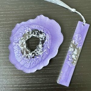 Hand-made Resin bookmarks and coasters